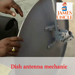 Dish antenna mechanic Mr. Soumen Keshri in Alambazar
